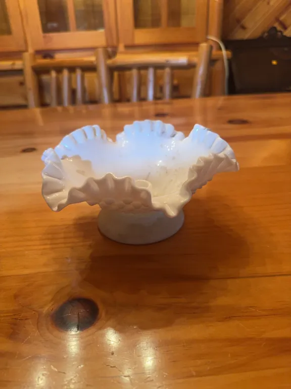 Fenton Candle Stick Holder Bowl