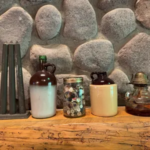 Candle Stick Molds, Buttons, USA Pottery Jug and other misc.