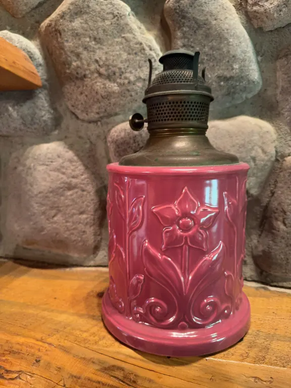 Pink Kerosene Lamp