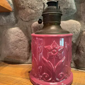 Pink Kerosene Lamp