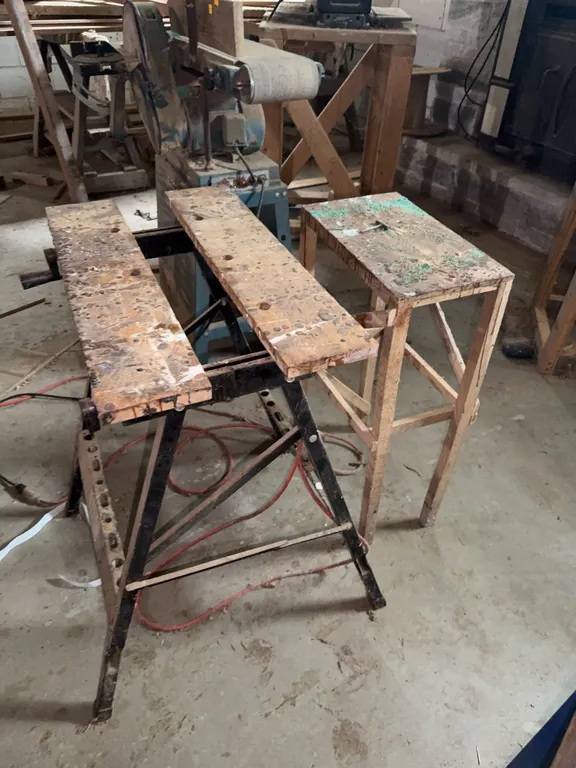 (3) Stands, Step Stool and a Chair