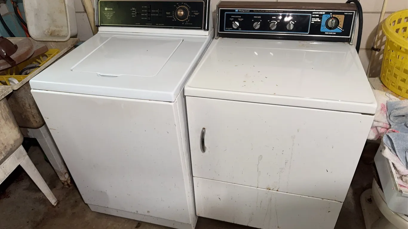 Maytag Washer and a Hotpoint Dryer