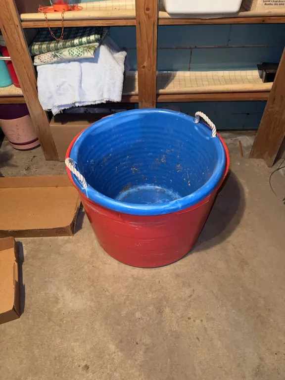 (2) Plastic Tubs