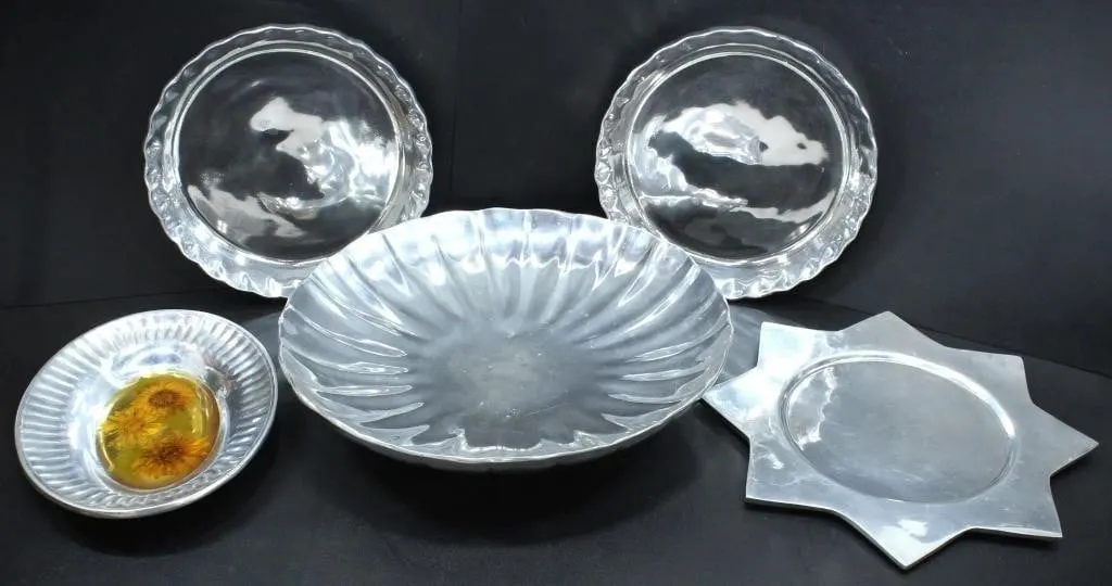 MEXICAN PEWTER, PELTRE DISHES