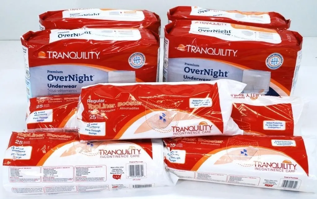 INCONTINENCE OVERNIGHT UNDERWARE & LINERS