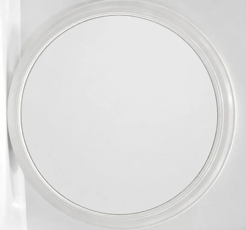CIRCULAR WOODEN FRAMED WALL MIRROR