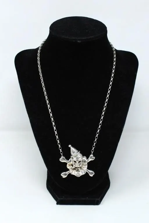 925 SILVER CLOWN NECKLACE 35.16g