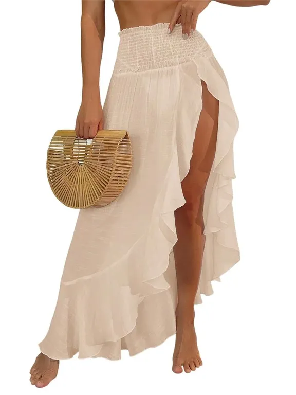 ZAFUL Split to Thigh Swimsuit Coverup for Women...