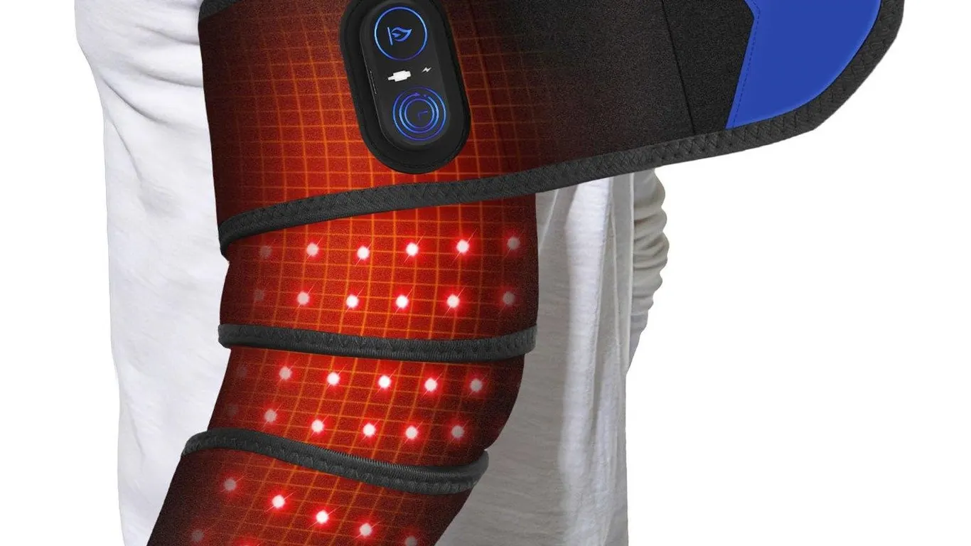 Cordless Arm Heating Pad Wrap with Red Light,...