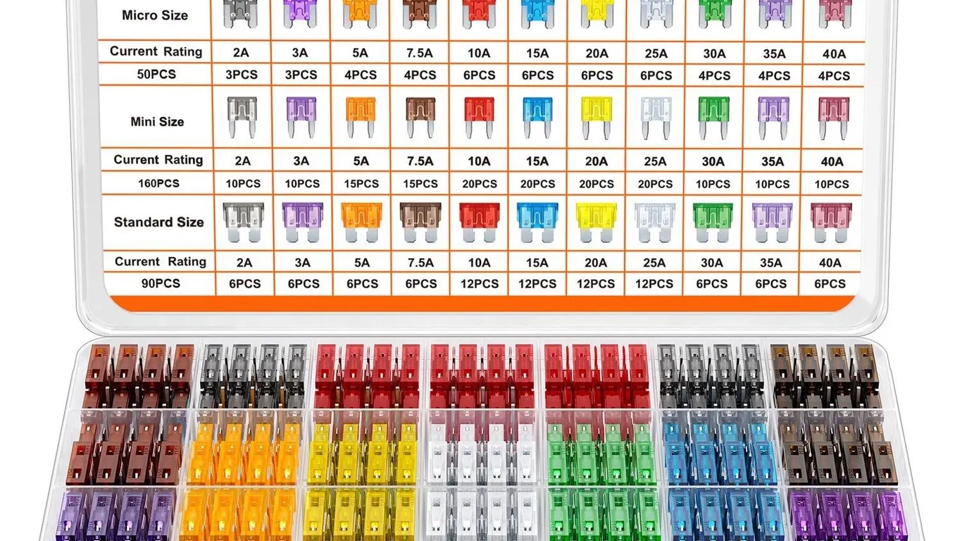 JOREST 300Pcs Car Fuse Assortment Kit, 160 Mini...