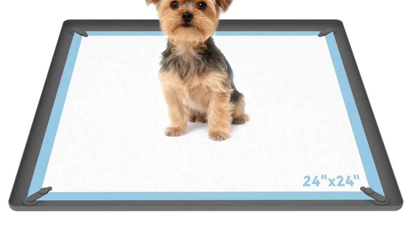 ALOOF Silicone Dog Pee Pad Holder 24x24 in,...