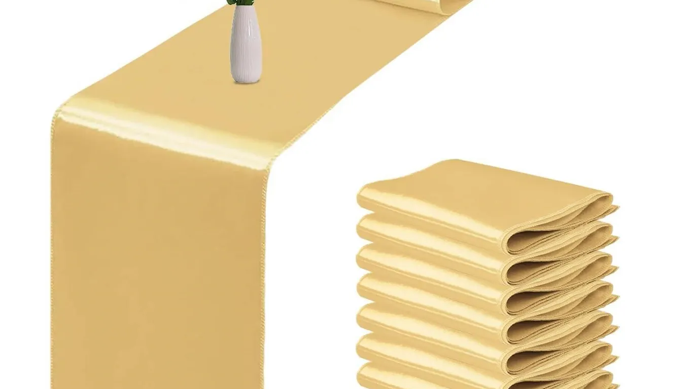 10 Pack Satin Table Runner 12 x 108 Inch Long...