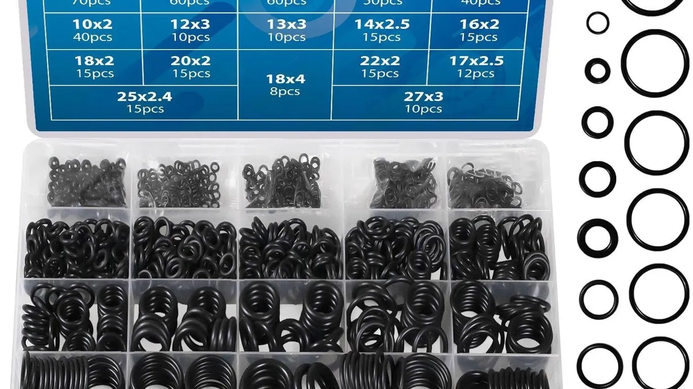 ZDBB 1010 Pcs Rubber O Rings Kit 22 Size...