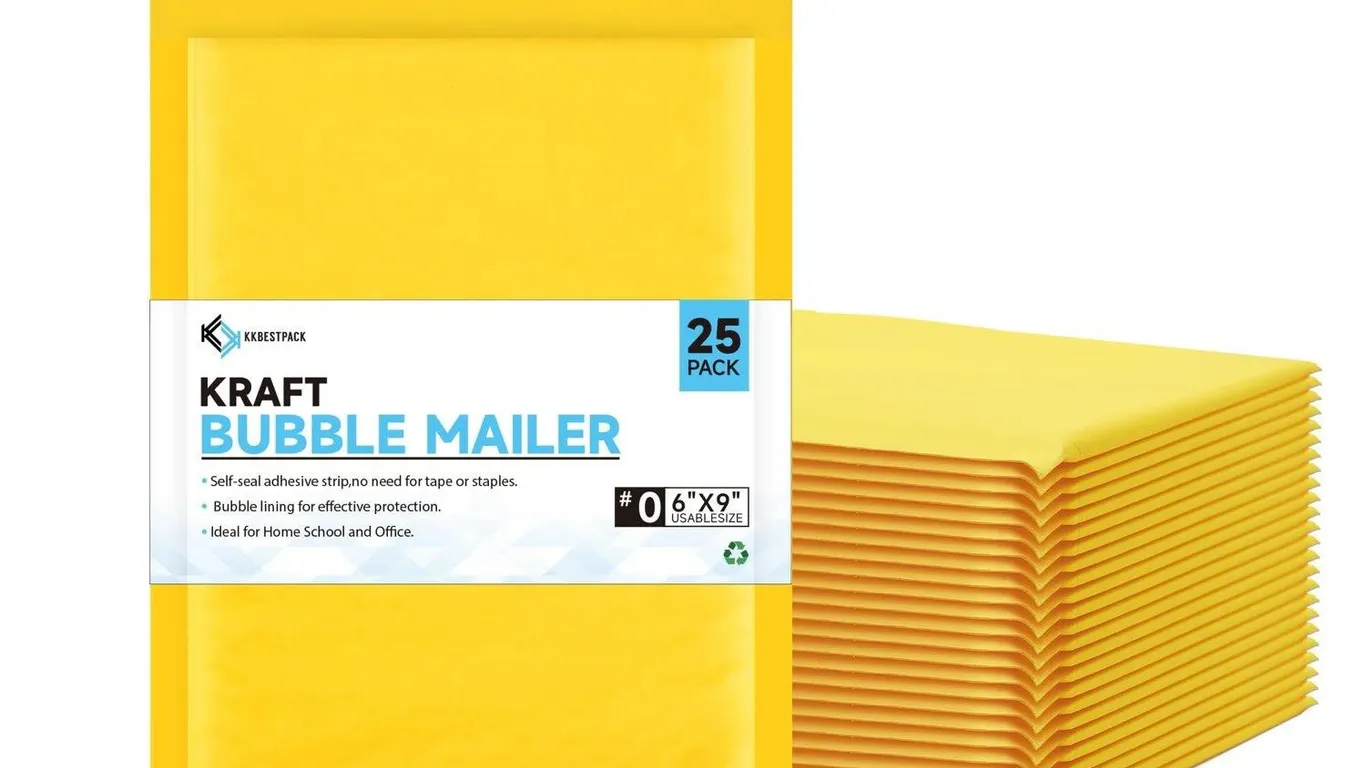 Kkbestpack Kraft Paper Bubble Mailers #0, 6x10...