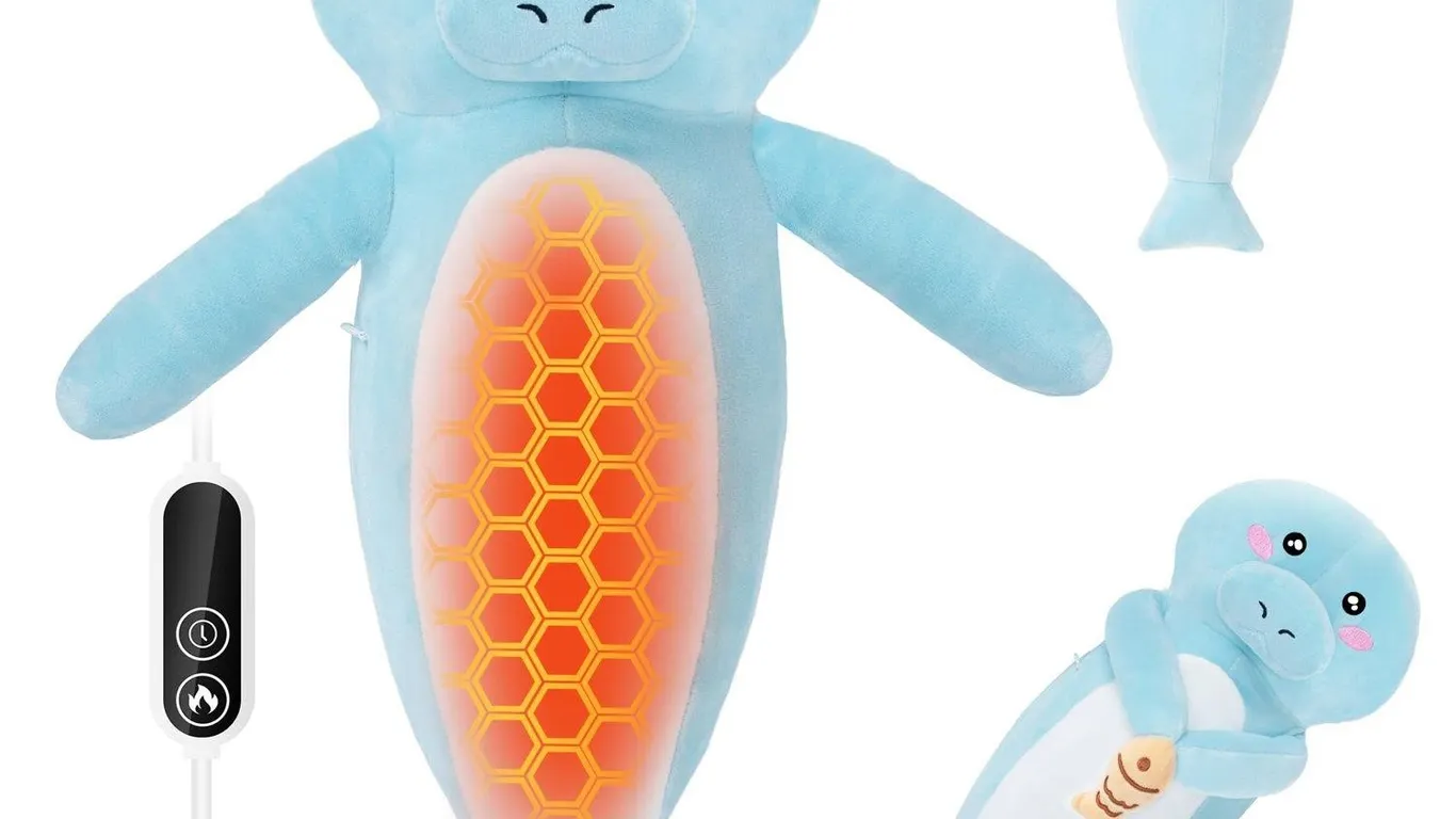 Manatee Heating Pad for Period Cramps, USB...