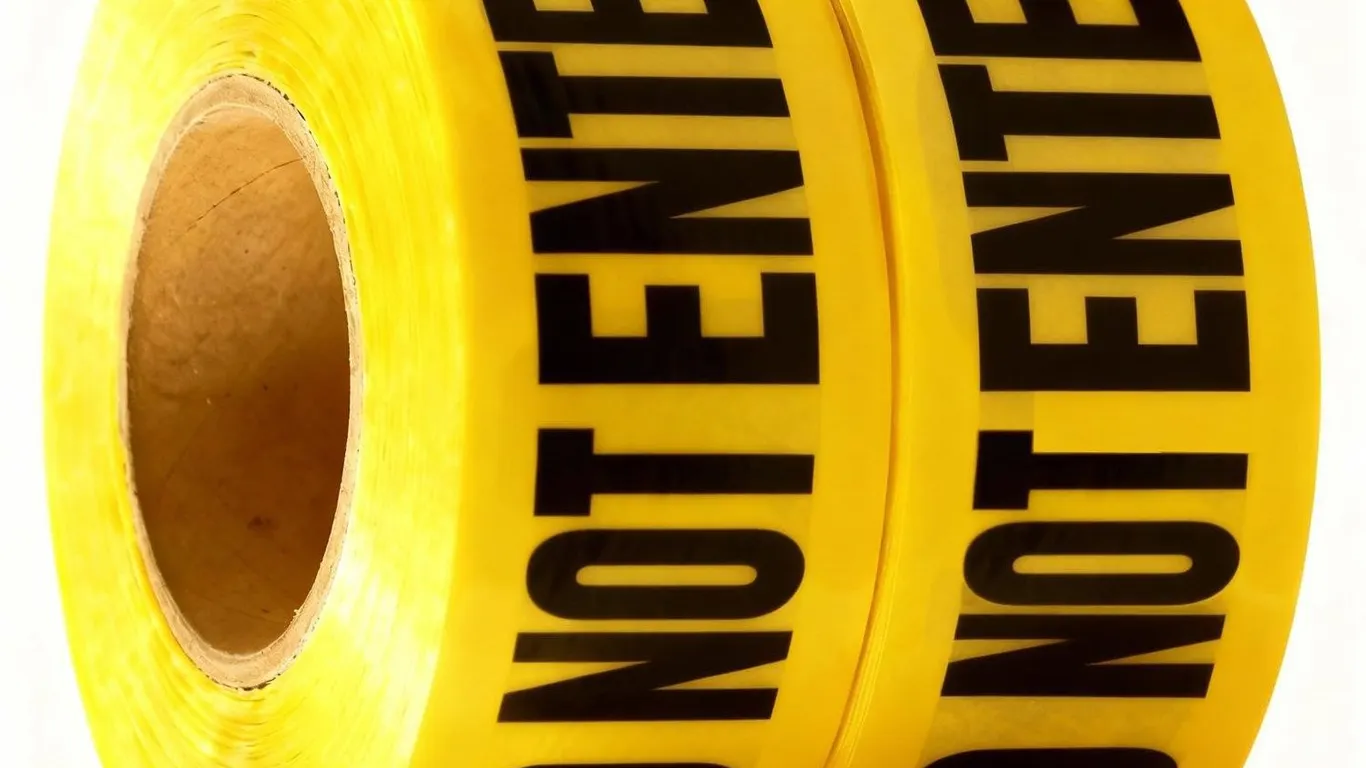 Halloween Decoration Caution Do Not Enter Tape...
