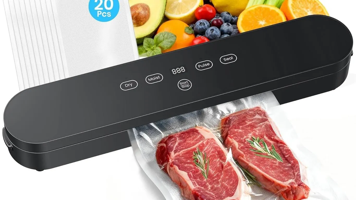 75kPa Vacuum Sealer Machine, Compact Vacuum...