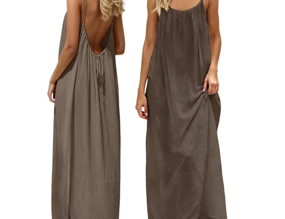 Backless Cami Dress Backless Dress House Dress...
