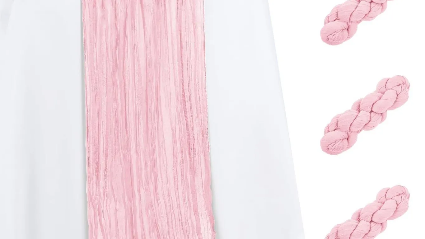 3 Pack Light Pink Table Runner 17x108 Inch...