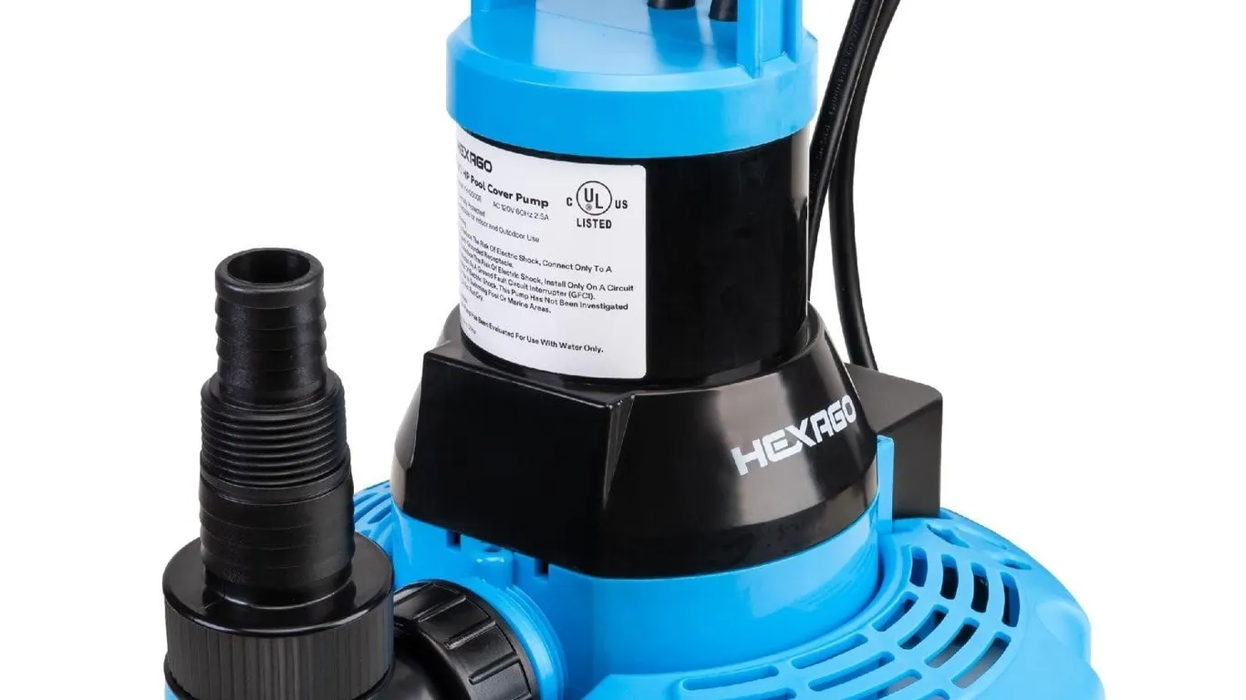 Hexago Automatic Swimming Pool Cover Pump,...