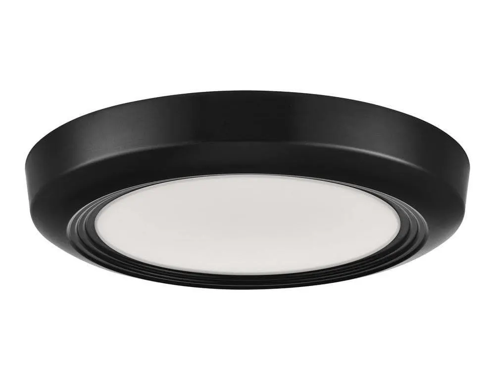 7.5 in. Disk Light LED Flush Mount with Night...