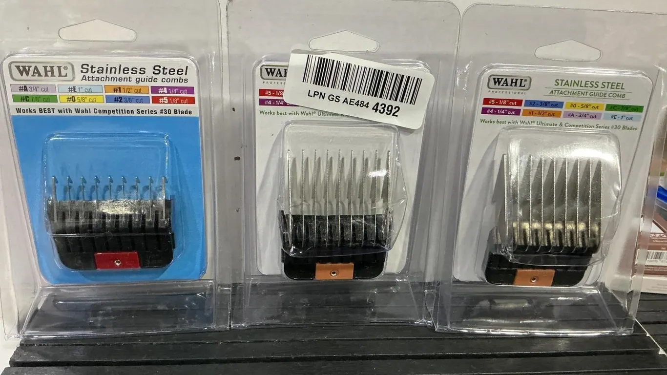 Wahl Stainless Steel Attachment Guide Combs Set