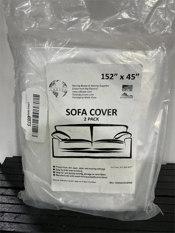 Uboxes Sofa Cover 2 Pack 152 x 45 Heavy Duty...