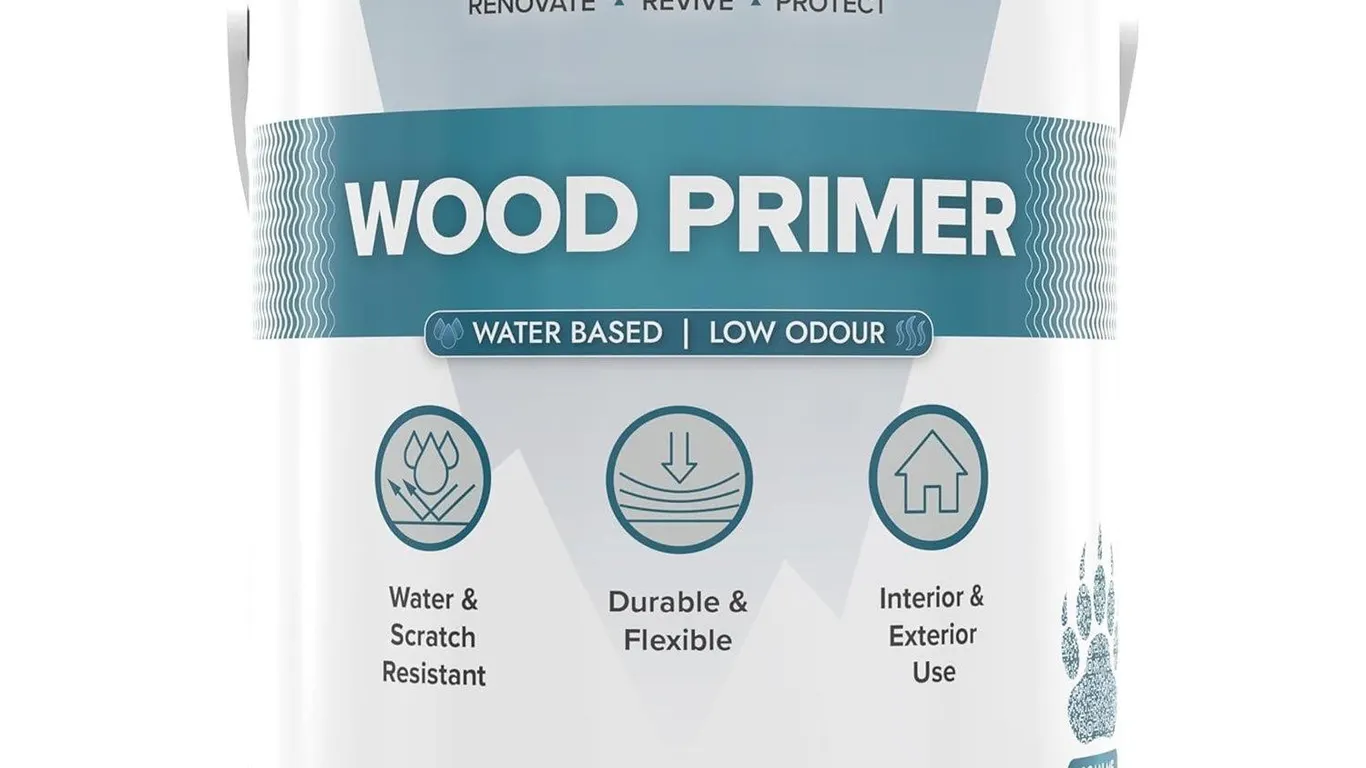 Polar Wood Primer - 84 Fl Oz - Matte White...