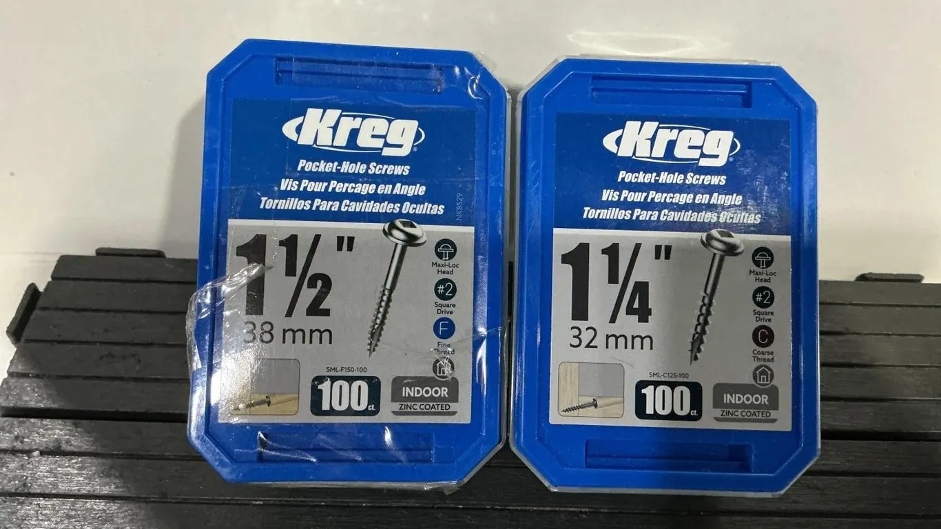 Kreg Pocket-Hole Screws 1-1/2 and 1-1/4 Inch Set