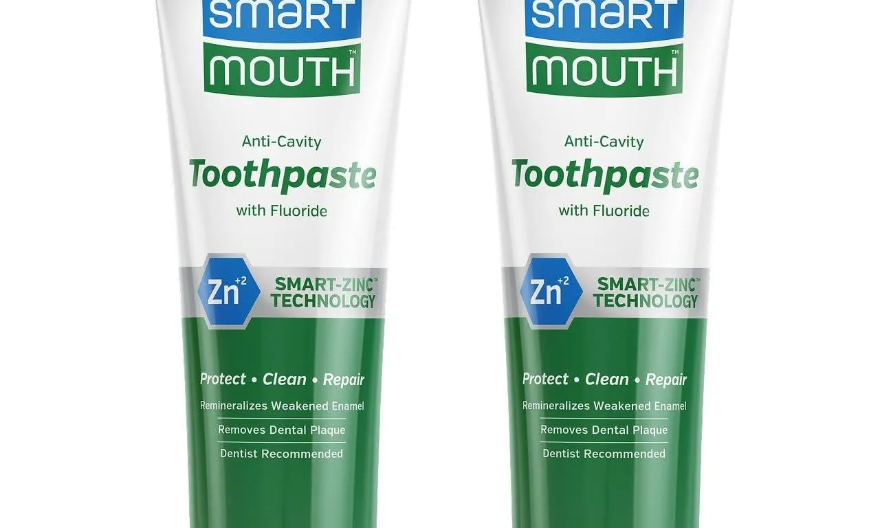 SmartMouth Anti-Cavity + Zinc Toothpaste, 6 oz,...