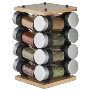 Cole & Mason Blyth Spice Rack Carousel, 16 Jar,...
