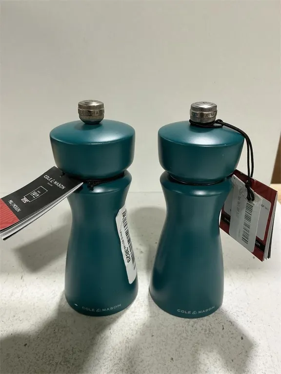 Cole and Mason Teal Salt and Pepper Mill Set
