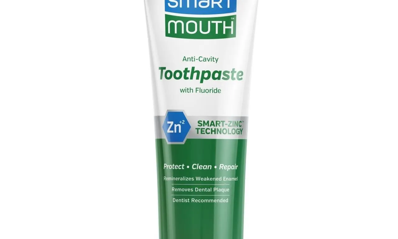 SmartMouth Premium Zinc Ion Toothpaste, Helps...