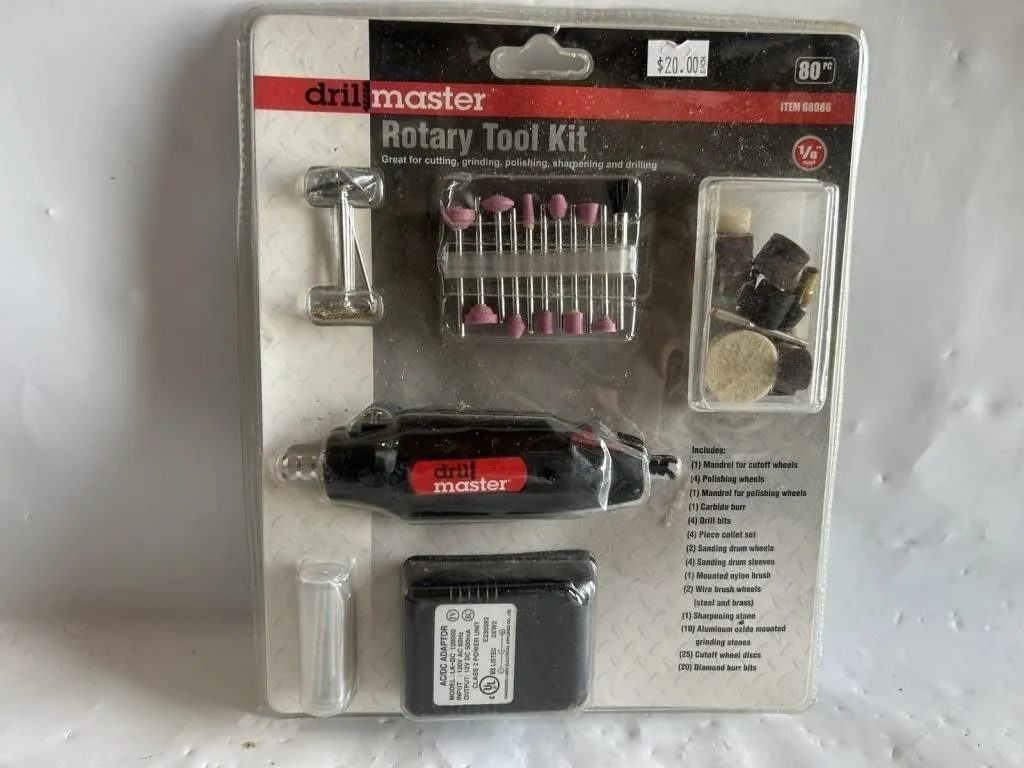 DrillMaster 80-Piece Rotary Tool Kit