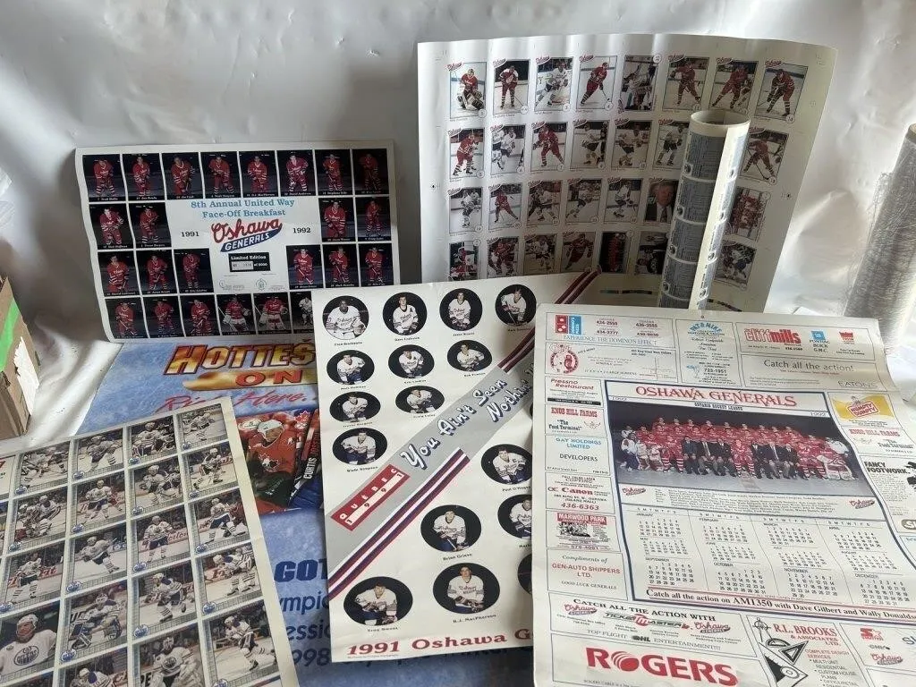 Oshawa Generals Hockey Card Sheets & Memorabilia