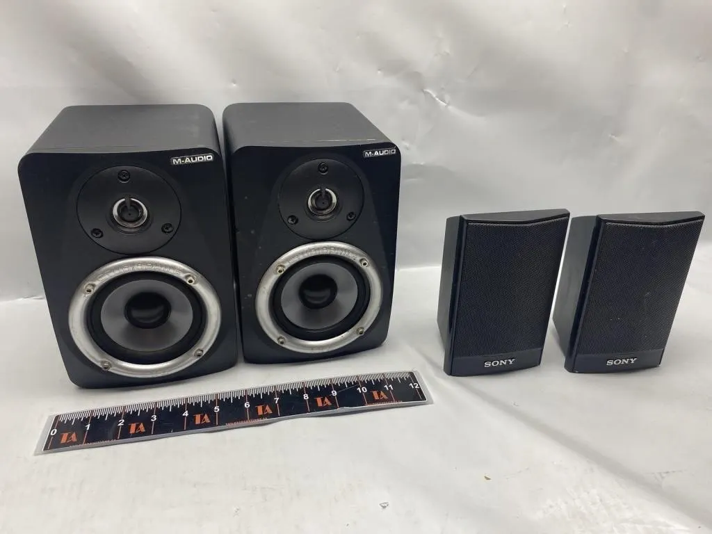 M-Audio Studiophile LX4 & Sony Speakers, 4 Total