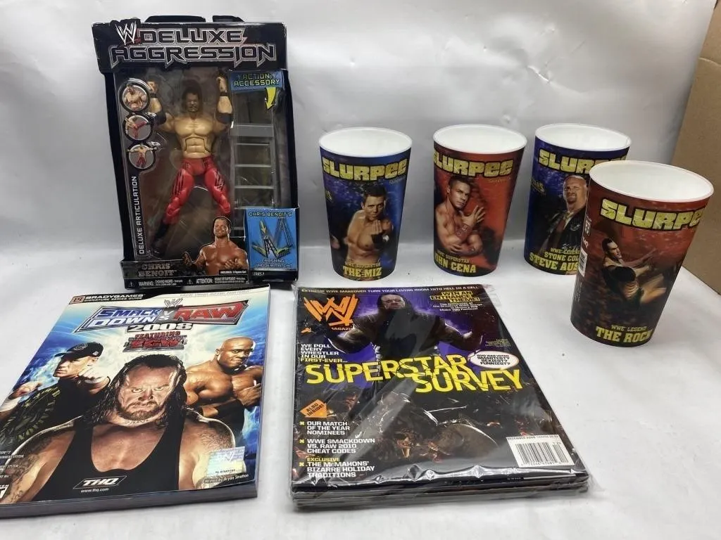 WWE Deluxe Aggression Chris Benoit Figure, Slurpee