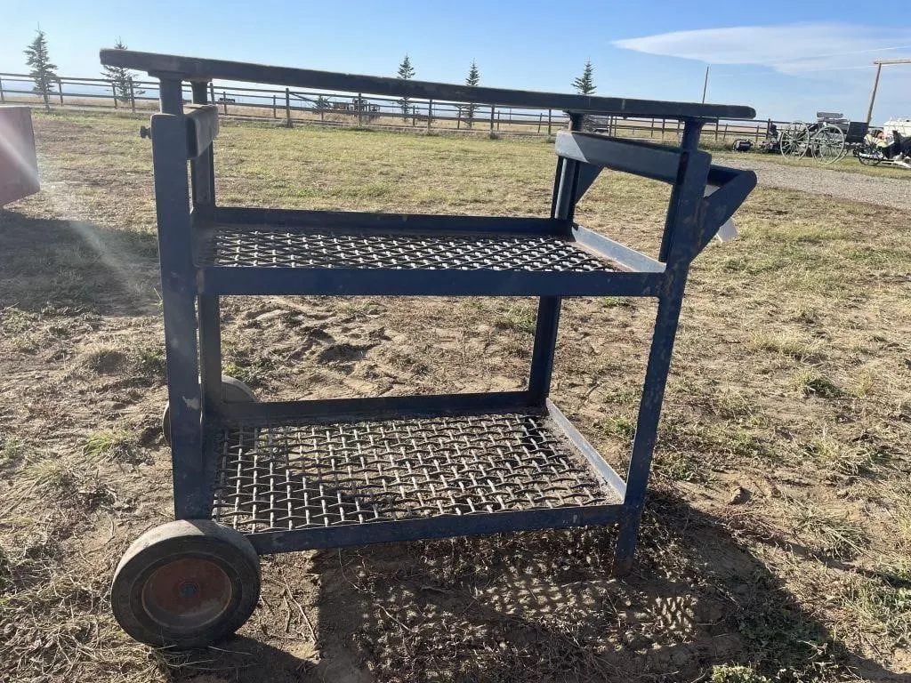 Shop Table On 2 Castor Wheels