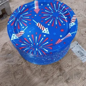 90 +/- Pizazz Paper Plates 10in
