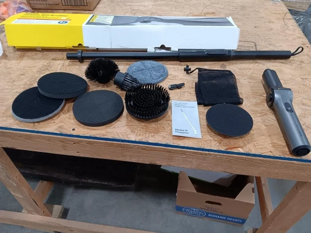Hoto Cordless Spin Scrubber. Tested. Appears To