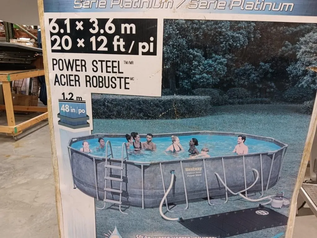 Platinum series 20x12ft pool appears to be