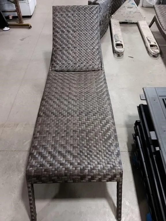 Patio chaise lounge. Adjustable height