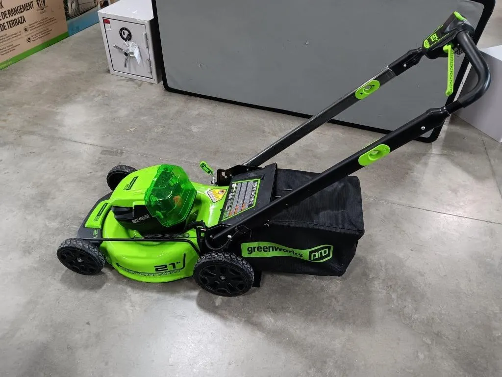 Greenworks Pro 21" battery powered push mower.