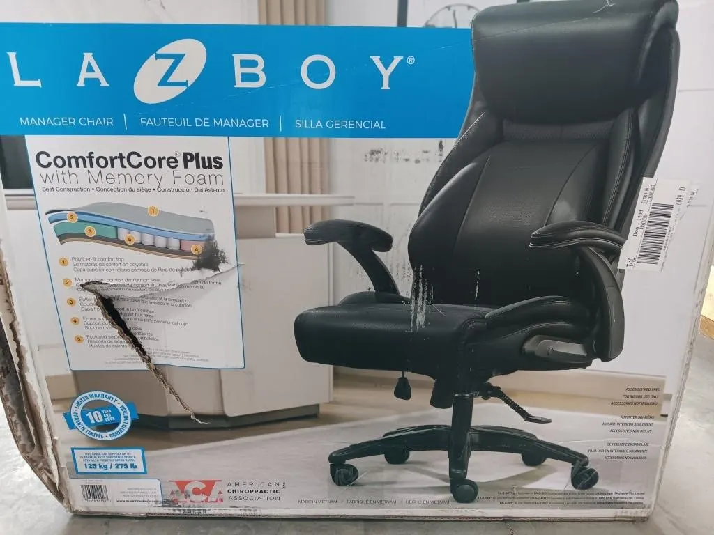 LAZBOY Comfort Core Plus managers chair.
Some