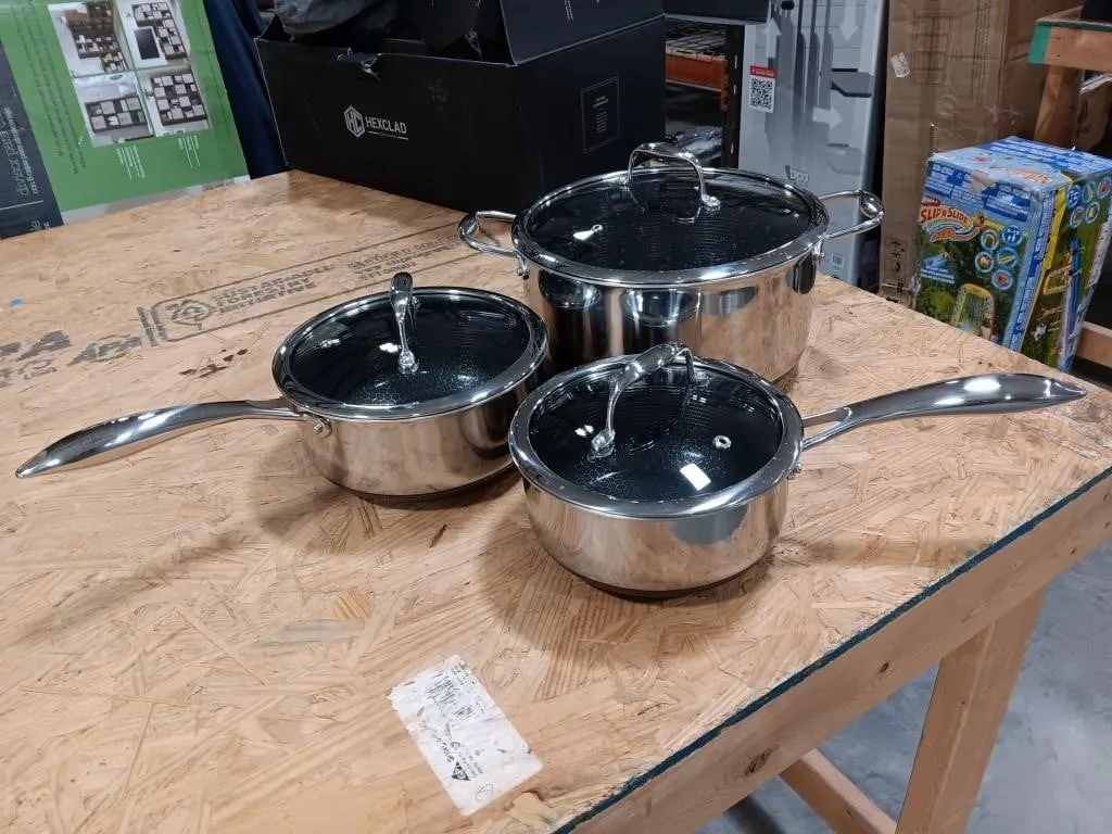 HEXCLAD Hybrid Cookware 6 pc. Set containing