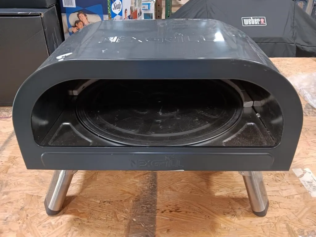 Nexgrill propane pizza oven.
Used.
Broken and