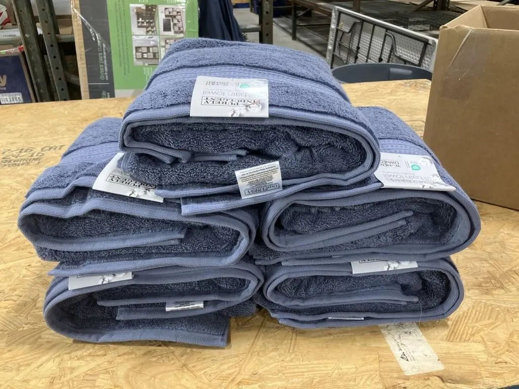 Purely indulgent 100% cotton 30"x 58" set of 5