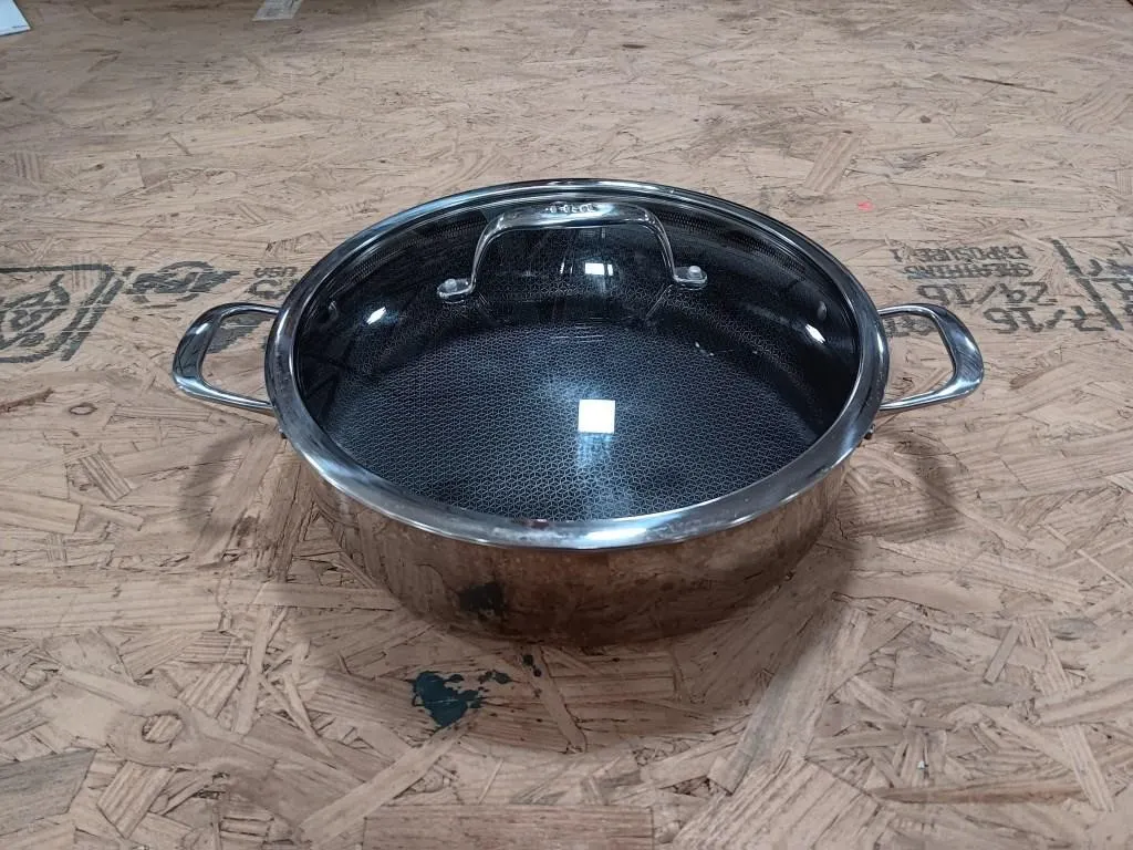 T-fal Hybrid Mesh induction pan. Six quart, used.