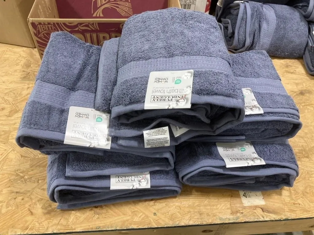 Purely indulgent 100% cotton 30"x58" set of 5