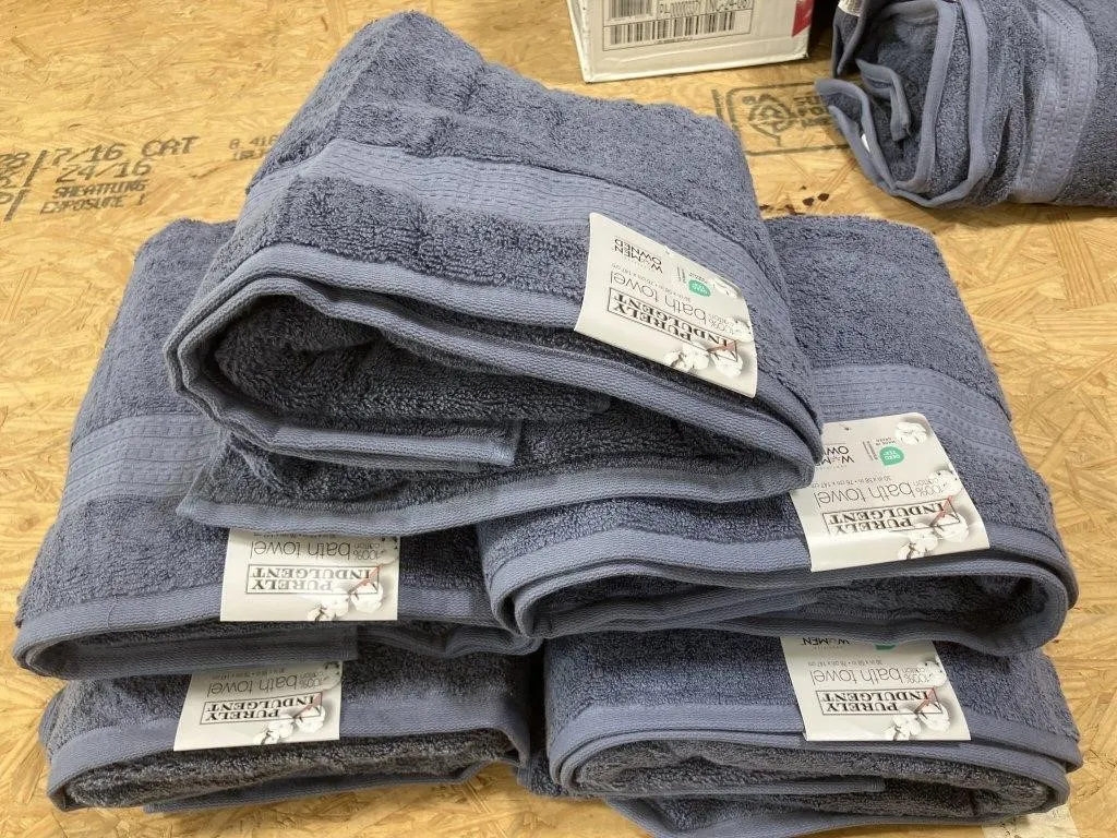 Purely indulgent 100% cotton 30"x58" set of 5